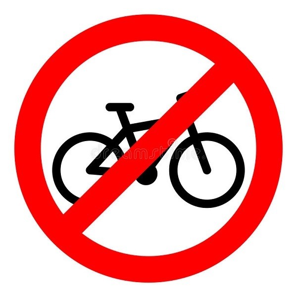 Pyöräilijöille asetetut kiellot