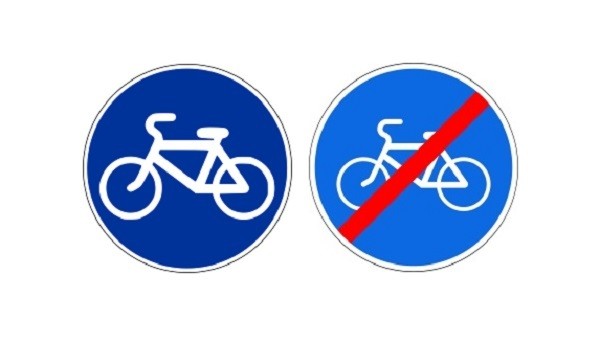 polkupyöräliikenteen kieltäminen